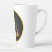 法律関連の頭が切れる外観 カフェラテマグ (右)