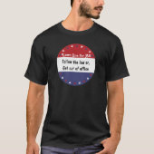 法律: すべての人に平等に v2 tシャツ (正面)