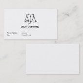 法律-スケール-ビジネス 名刺 (正面/裏面)