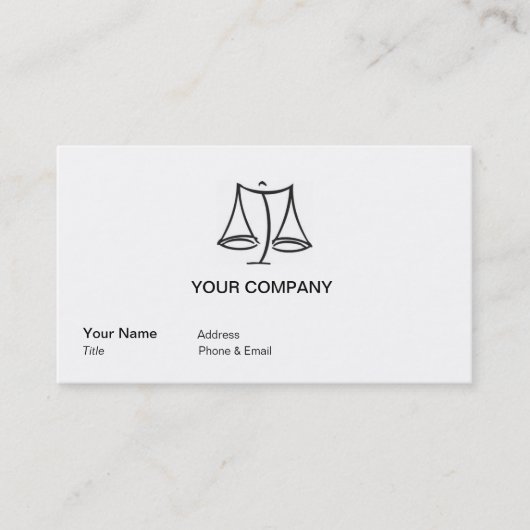 法律-スケール-ビジネス 名刺 (正面)