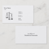 法律-スケール-ビジネス 名刺 (正面/裏面)