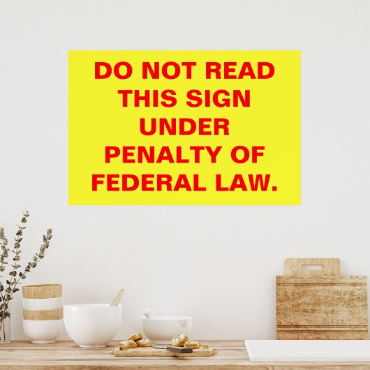 法律 ポスター (キッチン)