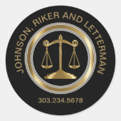 法律 ラウンドシール (正面)