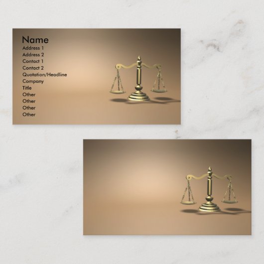 法律 名刺 (正面/裏面)