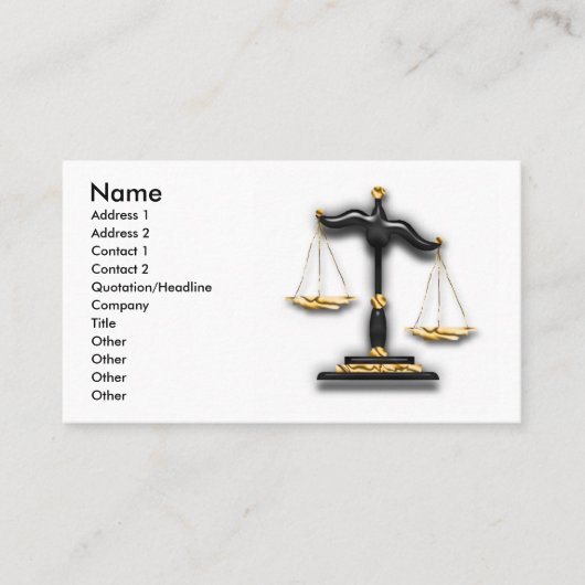 法律 – 法律 名刺 (正面)