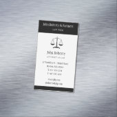 法律 | Classy はかりで測 Black of Justice マグネット名刺 (インサイチュ)