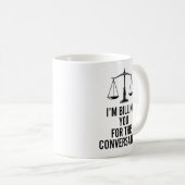 法曹界のプロのための面白い弁護士コーヒーマグ コーヒーマグカップ (正面右)