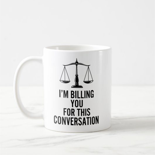 法曹界のプロのための面白い弁護士コーヒーマグ コーヒーマグカップ (左)