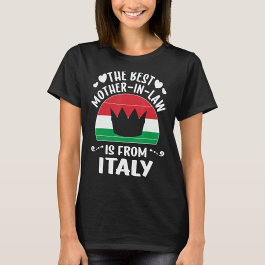 法最高のの母はイタリイタリアンア・マザーズ・ダ Tシャツ (正面)