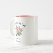 法最高の律上の母は常に2トンのコーヒーパーソナライズされたを ツートーンマグカップ (正面左)