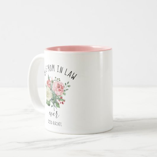 法最高の律上の母は常に2トンのコーヒーパーソナライズされたを ツートーンマグカップ (正面左)