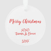 法最高の義父の写真 オーナメント (裏面)