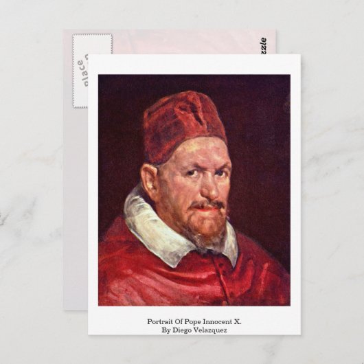法王のポートレートX.バイディエゴベラスケス ポストカード (正面/裏面)