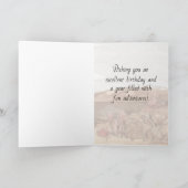 法王の山の中で幸せな40歳の誕生日の孫 カード (内部)