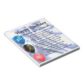 法王の父の詩 – ハッピーバースデー ノートパッド (アングル)