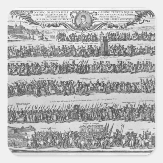 法王の行列 スクエアシール (正面)