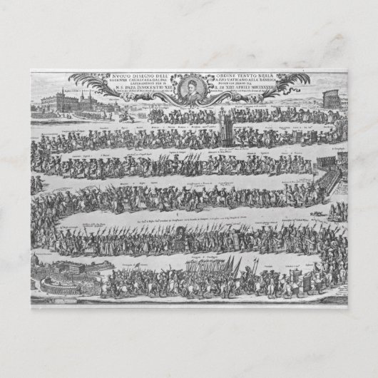 法王の行列 ポストカード (正面)