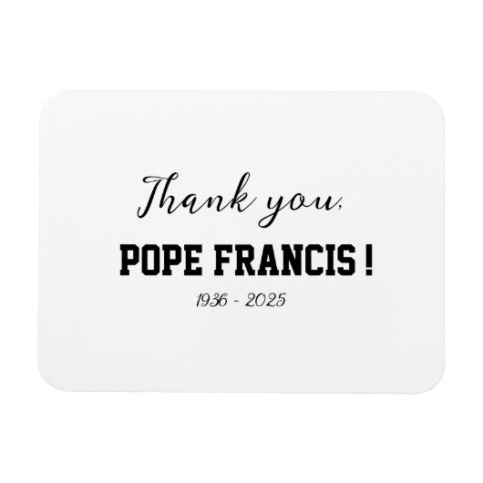 法王フランシス！ウィンドチャイム遠くにを通過 マグネット (横)