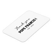 法王フランシス！ウィンドチャイム遠くにを通過 マグネット (左側)