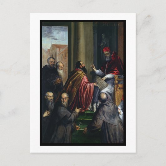 法王ポール4世が法案譲渡 ポストカード (正面)