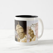 法王ヨハネパウロ二世のコラージュのマグ ツートーンマグカップ (正面右)