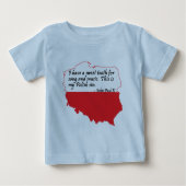 法王ヨハネパウロ二世の引用文 ベビーTシャツ (正面)