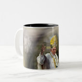 法王ヨハネパウロ二世 ツートーンマグカップ (正面左)