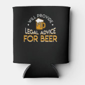 法的なアドバイス弁護士ビールを提供する 缶クーラー (正面)