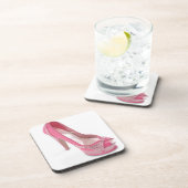 法的にピンクの靴 コースター (右側)