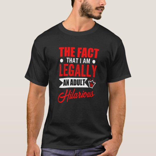 法的に成人した祝誕生日の姦淫 Tシャツ (正面)