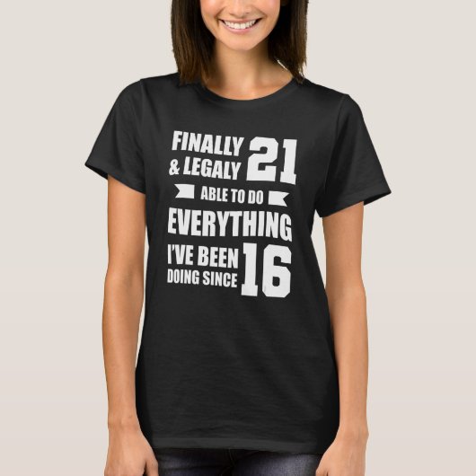 法的に私は16 21Yeから行っている Tシャツ (正面)