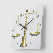 法的はかりで測壁時計 スクエア壁時計 (傾斜)