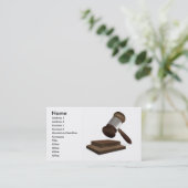 法的またはオークションの名刺 名刺 (スタンド正面)