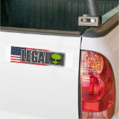 法的エイリアン バンパーステッカー (トラック上)