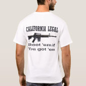 法的カリフォルニア Tシャツ (裏面)