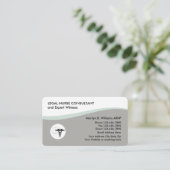 法的ナース開業医デザイン 名刺 (スタンド正面)