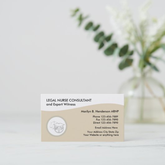 法的ナース開業医 名刺 (スタンド正面)