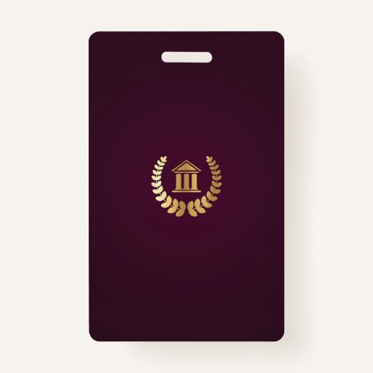 法的プロフェッショナルビジター バッジ (裏面)