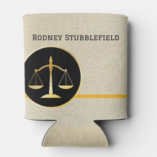 法的プロフェッショナル弁護士、警察パーソナライズされた 缶クーラー (裏面)