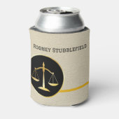 法的プロフェッショナル弁護士、警察パーソナライズされた 缶クーラー (缶裏面)