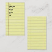 法的メモ帳 名刺 (正面/裏面)