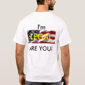 法的メンズTシャツ Tシャツ (裏面)