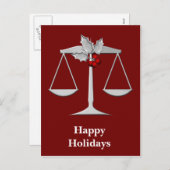 法的企業のなクリスマスの挨拶 シーズンポストカード (正面/裏面)