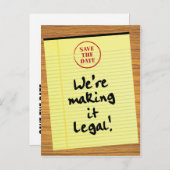 法的保おもしろい存を行う日付 案内ポストカード (正面/裏面)