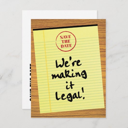 法的保おもしろい存を行う日付 案内ポストカード (正面/裏面)