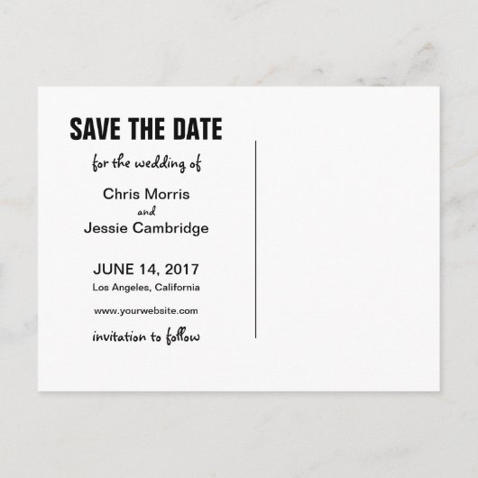 法的保おもしろい存を行う日付 案内ポストカード (裏面)