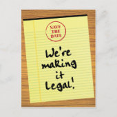 法的保おもしろい存を行う日付 案内ポストカード (正面)