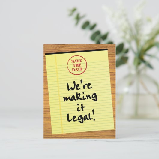 法的保おもしろい存を行う日付 案内ポストカード (スタンド正面)