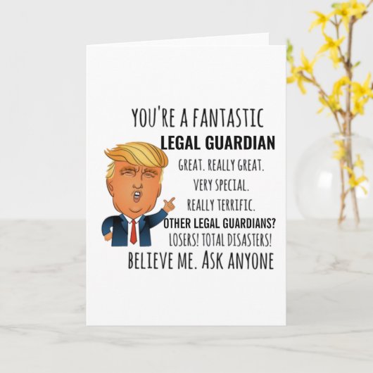 法的後見人への最高の贈り物 カード (黄色い花)