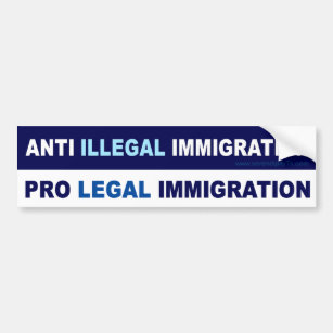 法的移民に関する バンパーステッカー